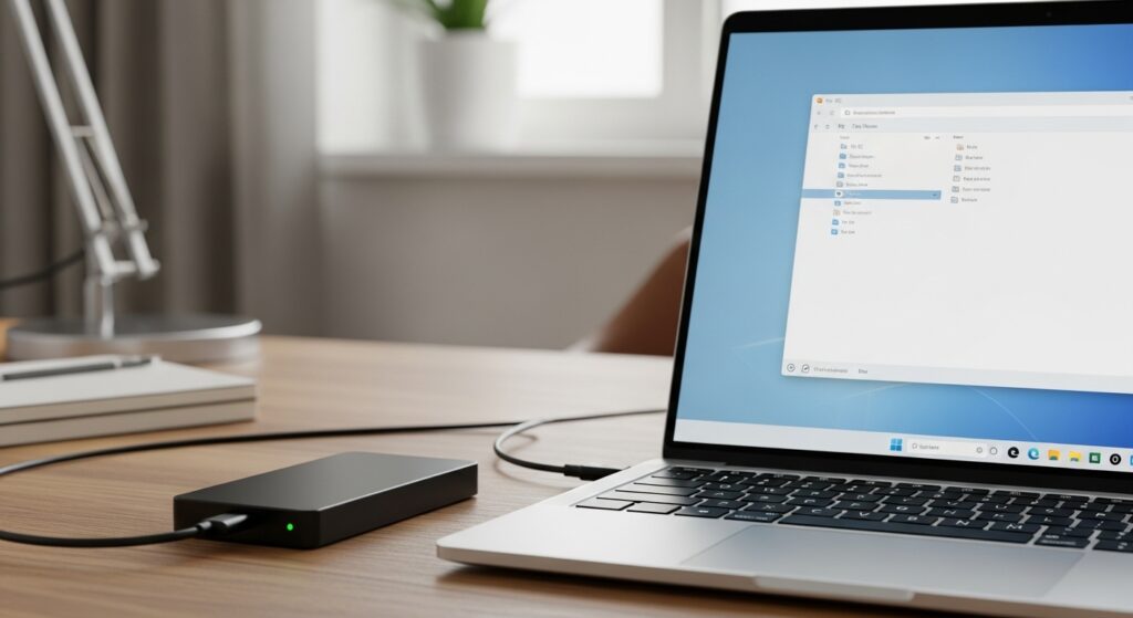 외장하드 파일 안보임