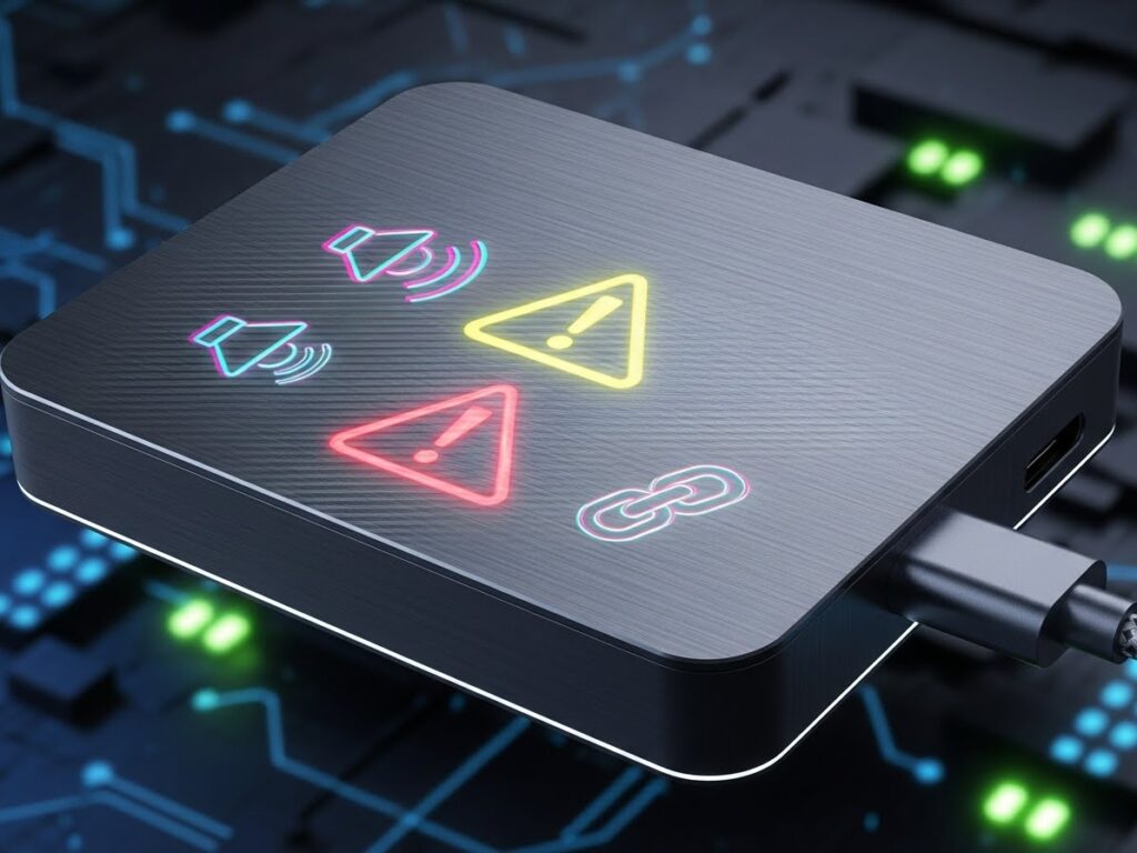 외장하드 딸깍 딸깍